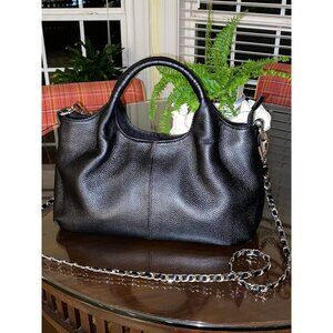 🆕Women Black Genuine Leather Shoulder‎ Bags Purses Satchel Designer Handbags